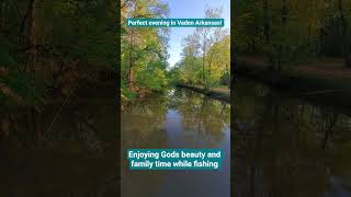 perfect evening fishing the creek.Time to relax! #vaden #arkansas #backwoods #fishing #nature