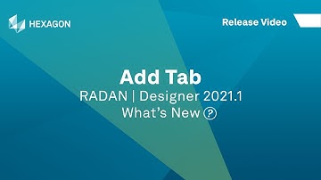 Add Tab | RADAN Designer 2021.1