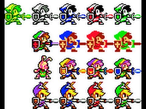 Pixel Art Making Link 32x32 Sprites Hama Palette Youtube