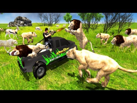 Lion Hunter 4x4 Africa Safari Simulator 2018 African 4x4 Animal Transporter Car - Android GamePlay