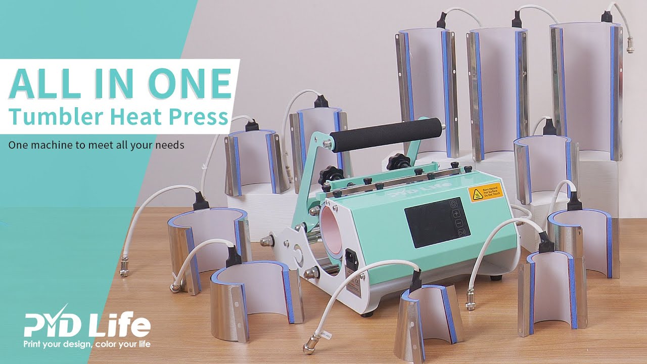 PYD Life All IN ONE Tumbler Heat Press. One Machine to Meet All Your
