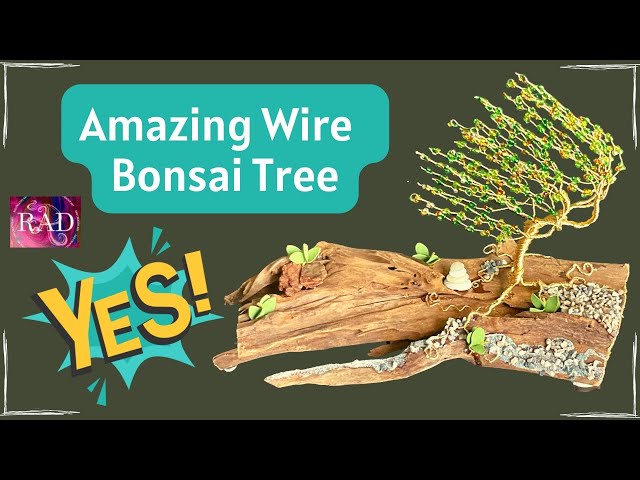 DIY Wire Christmas Tree with Nail Polish and Beads 