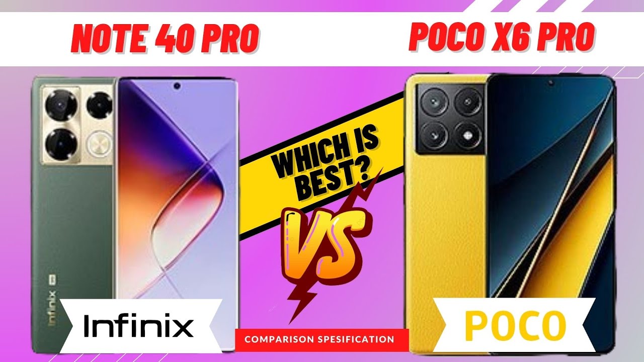 Infinix Note 40 Pro vs Xiaomi Poco X6 Pro full comparison - YouTube