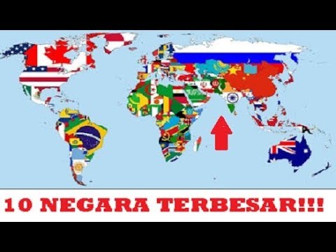 Video: 10 Negara Terbesar Di Dunia Mengikut Kawasan