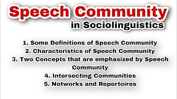 Speech Community in Sociolinguistics| Speech Community in Sociolinguistics & Linguistics in English.