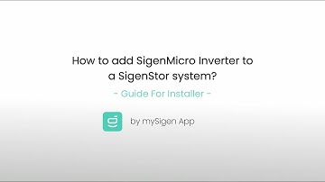 How to add SigenMicro Inverter to a SigenStor system