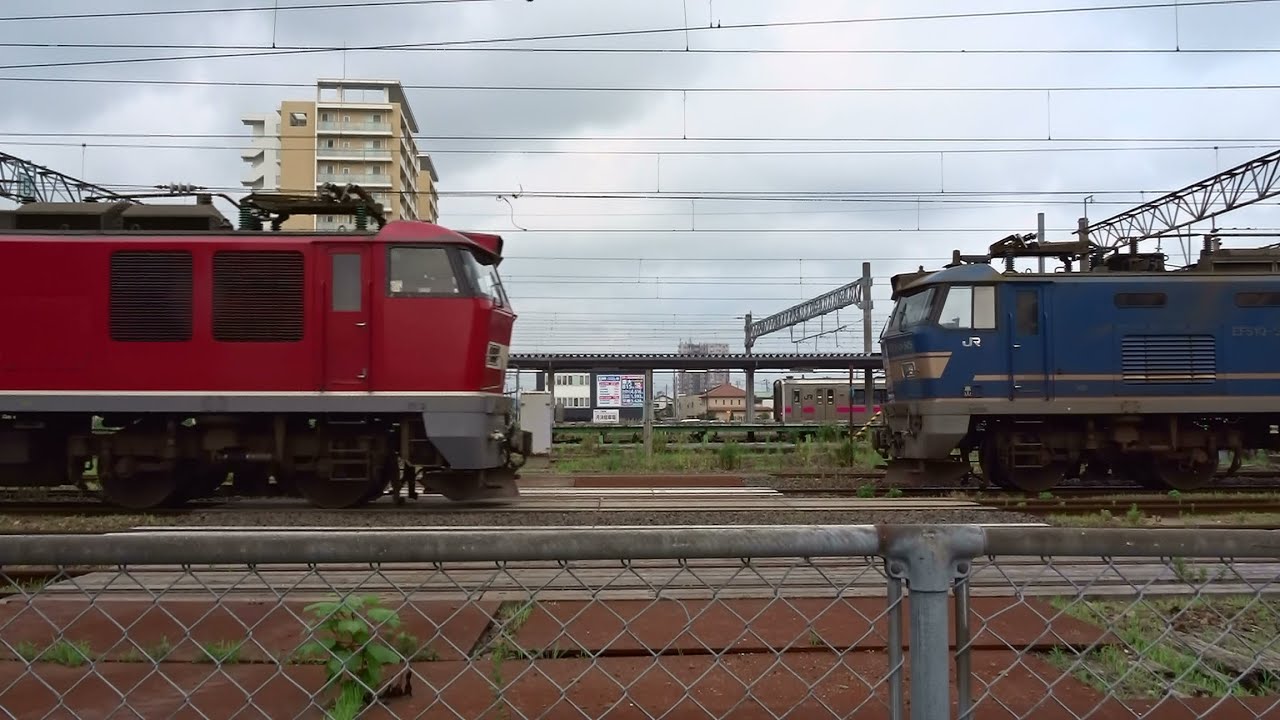 2025.07.05 貨物列車（4091列車）秋田駅発車・貨物列車（3098列車）秋田駅発車 ※3098列車 秋田駅約5時間20分遅れで到着
