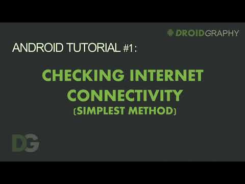 Checking internet connection using Volley Library - DroidGraphy Android Tutorials #1