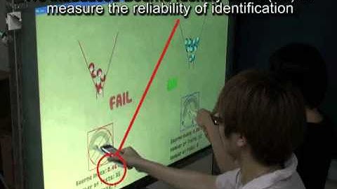Distinguishing Multiple Smart-Phone Interactions on a Multi-touch Wall Display (CHI 2011)