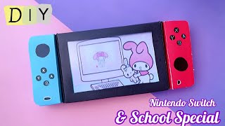 How to make a realistic Nintendo Switch Console with school special / back to school / School hacks
