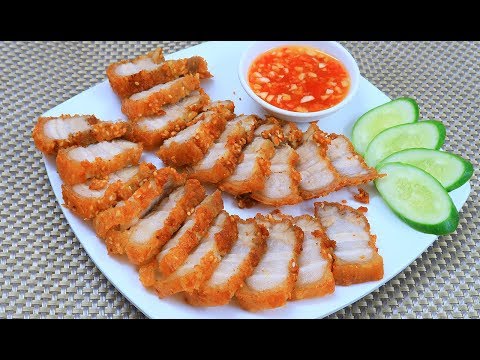 Video Cách làm Thịt Ba Chỉ Chiên Giòn Da thịt mềm thấm vị... - youtube