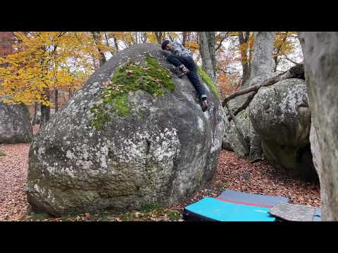Beta Video for climb Le Trou Du Simon v3, Fontainebleau