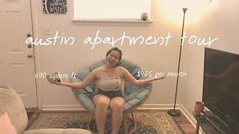 a simple austin apartment tour | 690sq ft | $965/mo