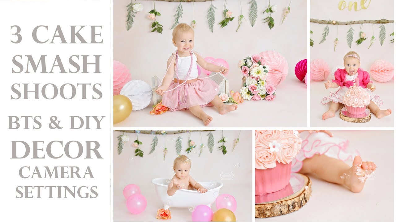 Hedendaags 3 CAKE SMASH photo shoots! BTS, DIY DECOR, INSPIRATION & CAMERA EN-06