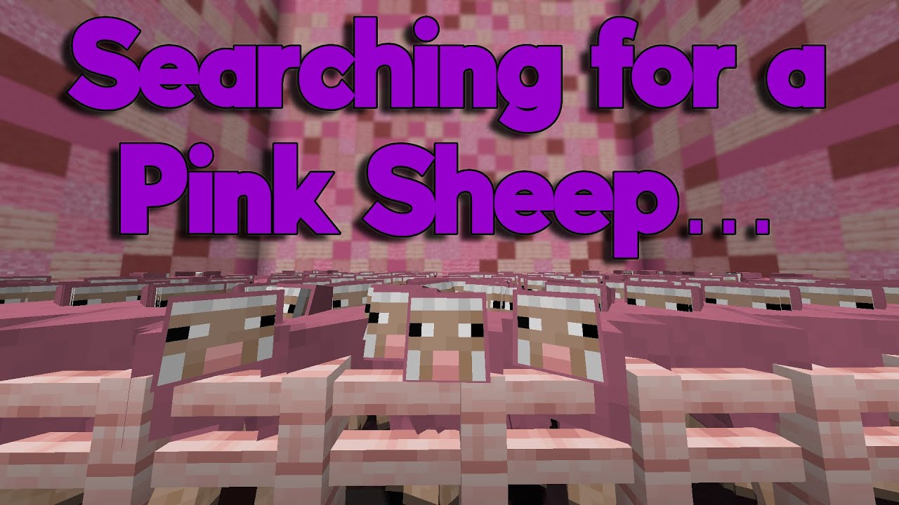 Searching for a pink sheep in survival Minecraft! (Part 5) - YouTube
