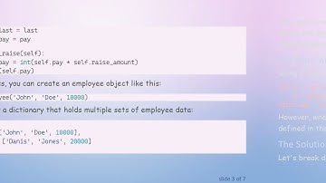 Creating Employee Instances from a Dictionary in Python