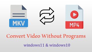 Convert avi , mkv , mp4 without programs Windows 10 & Windows 11 | تحويل فيديو إلى mp4 بدون برامج screenshot 5