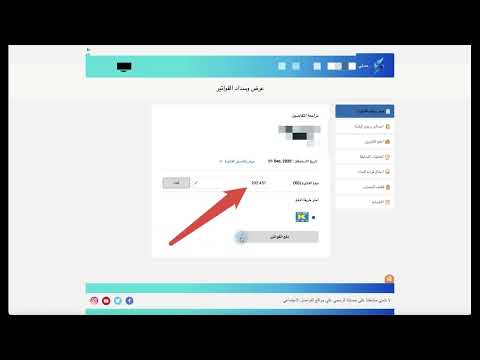 خدمات دفع فواتير وزارة الكهرباء والماء