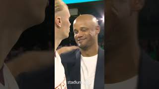 Vincent Kompany shows love for Pep and Man City players at full-time 🥰