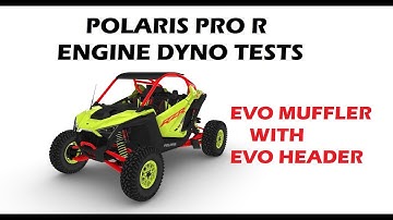 HOW MUCH HORSEPOWER DOES THE PRO R MAKE WITH EVO HEADER AND MUFFLER ON OUR ENGINE DYNO? See it here!