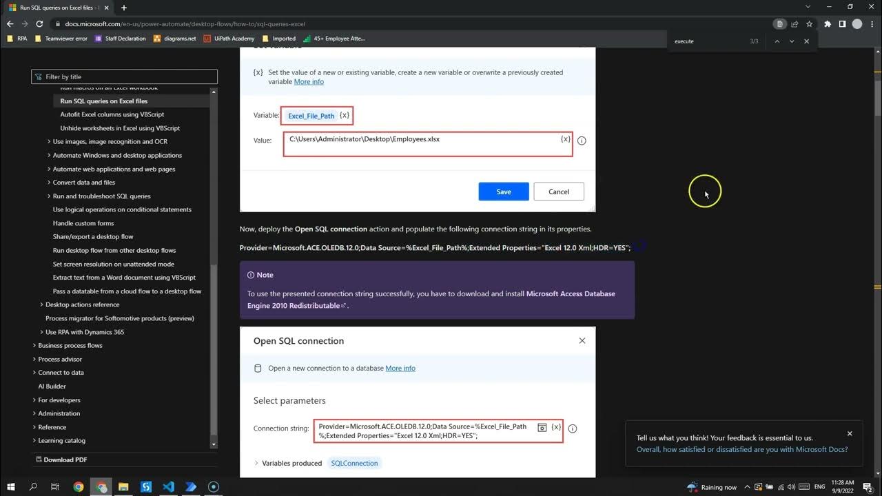Excel Automation - Use SQL Queries to read and write to Excel - YouTube