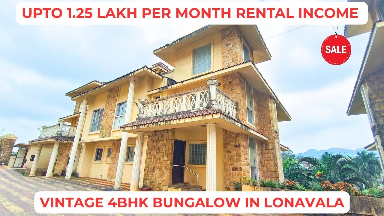  Vintage 4BHK Furnished Bungalow For Sale in Lonavala | Ready to Move | Big Basement and Garden 
