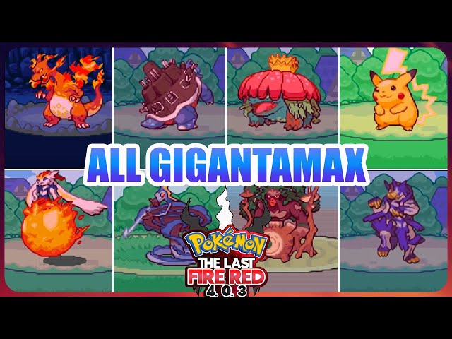 ◓ Pokémon The Last Fire Red Version 💾 [v4.3] (MOD Hard Gym Leaders) •  FanProject