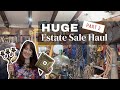 Epic estate sale haul  vintage  antiques  etsy reseller