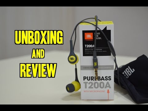 JBL T200A Earphones/Headset UNBOXING and REVIEW [Official] | Indian Consumer