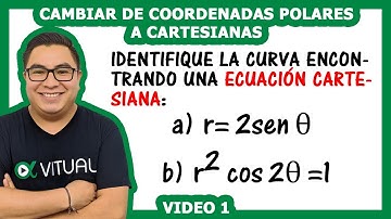 Cambiar de Coordenadas Polares a Cartesianas video 1 | Vitual Universitario