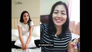 Bunda sedang istirahat di hotel