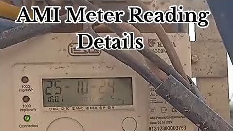 AMI Meter Reading Details #amiMeters #4gmeter #AMI #iesco #meterReadings