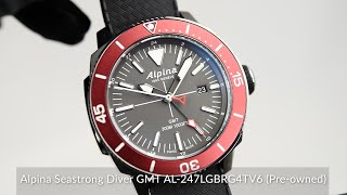 Alpina Seastrong Diver GMT AL-247LGBRG4TV6 (Pre-owned)