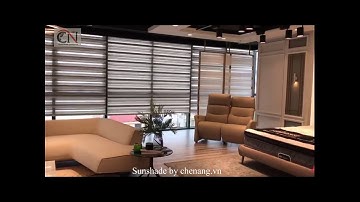 Rèm cầu vồng tự động 2 lớp - Rèm hàn quốc tự động - Rèm cầu vồng cao cấp