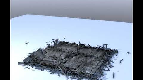 Building Floor collapse test - Bullet dynamics