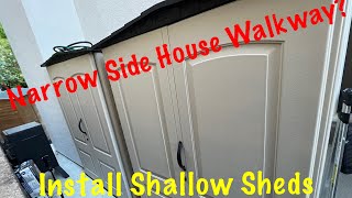 How To Setup Install Rubbermaid 5 X 2 ft Plastic Shed.