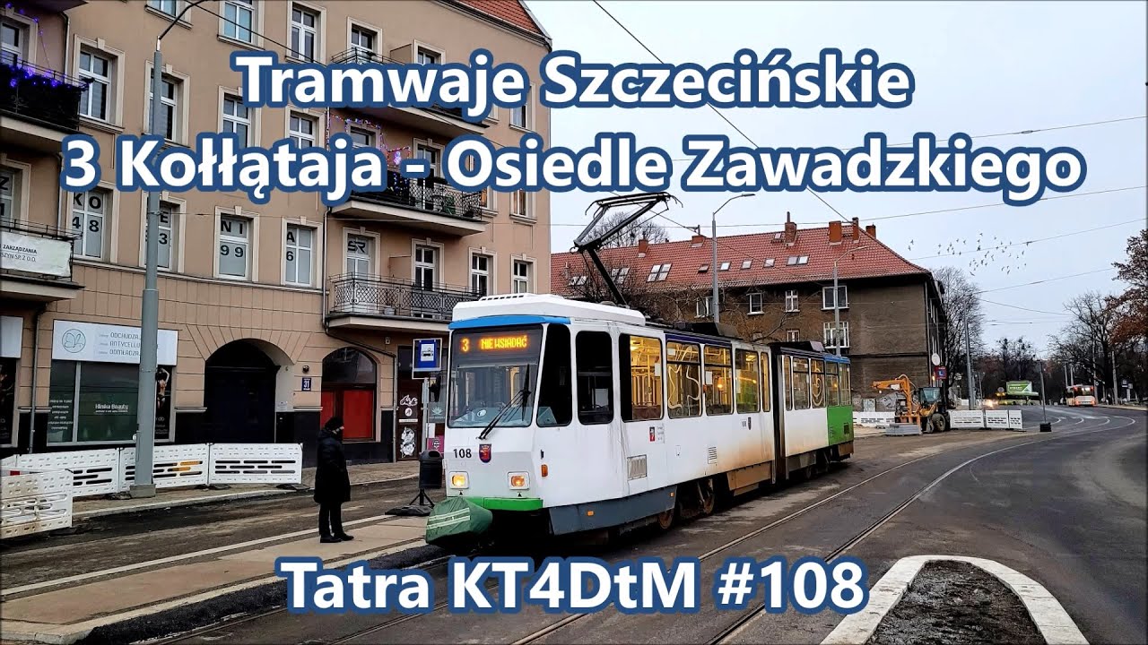 Tramwaje Szczecińskie - linia 3, Tatra KT4DtM #108