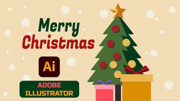 Easiest Illustrator Tutorial 2021  Christmas Tree