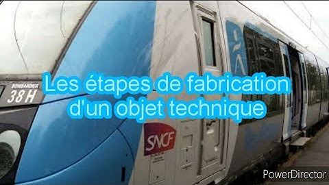 Technologie: Les étapes de fabrication d