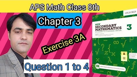 Exercise 3A, Q 1 to 4 IAPS Math 8thINew Secondary Mathematics Book 3 I Volume and Surface of Pyramid