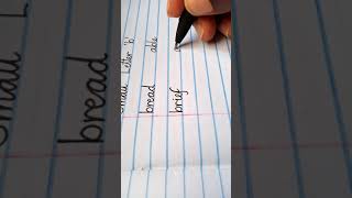 Proper way to write Nelson small letter b with word formation.