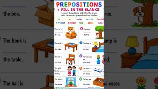 Preposition Worksheet for Kids🙇♂️⭐ #trending #english #education#easylearning #learning #preschool