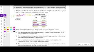 2024 Problem 2 Grade 7 PSSA Math PDE Item and Scoring Sampler