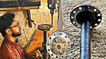 Amazing Technique of Rebuilding Broken Axle of Welding Drill Bit || Mechanics must watch the video |