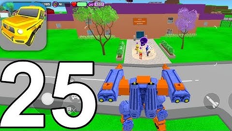 Gangs Wars: Pixel Shooter RP - Gameplay Walkthrough Part 25 - Rampage with a Robot (Android, iOS)