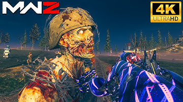 (PACK A PUNCH LVL 4) VR-11, RED WORM, ELDER DARK AETHER - MW3 ZOMBIES Gameplay 4K (No Commentary)