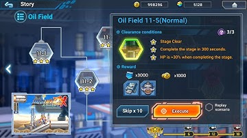 ROCKMAN X DIVE OFFLINE : Oil Field 11-5 (Normal) Deep Element Hidden