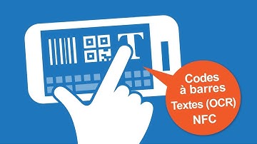 Clavier Android avec scanner de codes á barres, reconnaissance de texte (OCR) lecteur de tags NFC