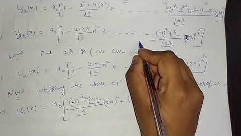 Hermite Differential Equation Part-4 for B.sc 2nd year by Sapna Agarwal
