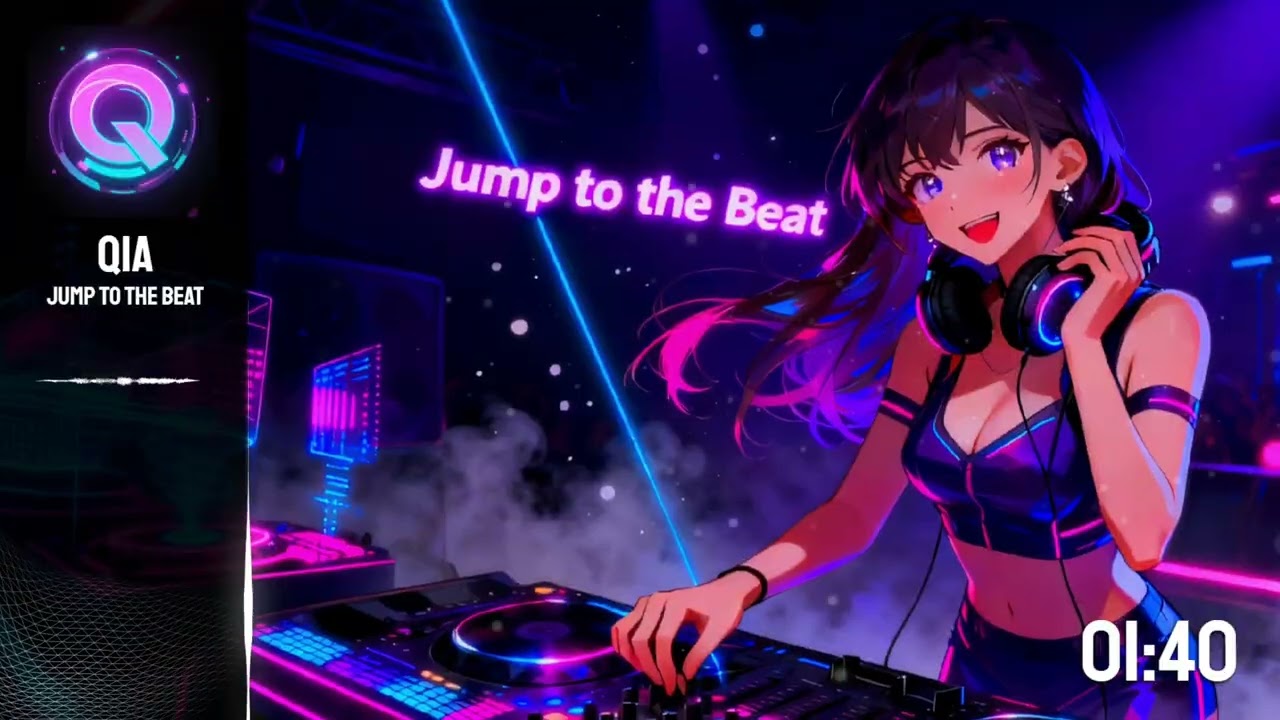 Jump to the Beat 🎶 | Energetic Pop Dance Music | Neon Night Vibes (Official Lyric Video)